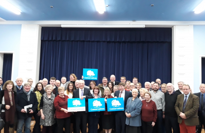 John is pictured with Conservative activists and with Eddisbury MP Antionette Sandbach, Congleton MP Fiona Bruce and Crewe and Nantwich Parliamentary candidate, Dr Kieran Mullan.