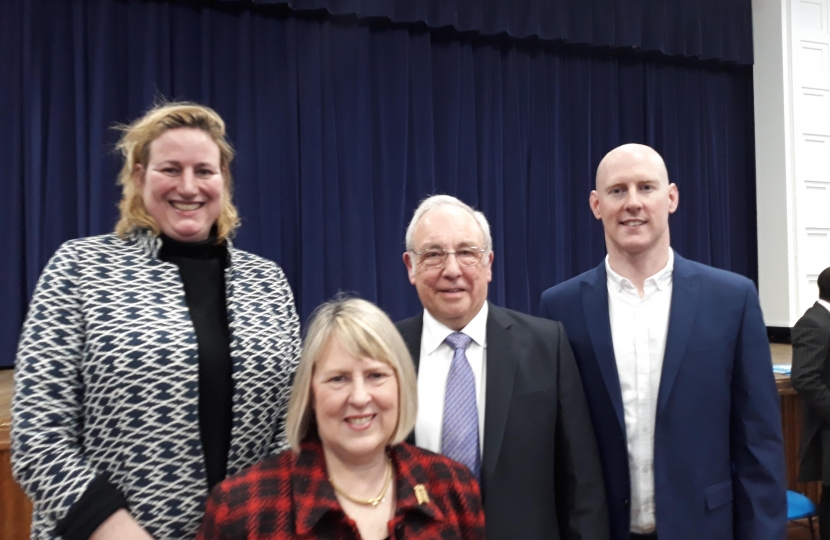 John is pictured with Conservative activists and with Eddisbury MP Antionette Sandbach, Congleton MP Fiona Bruce and Crewe and Nantwich Parliamentary candidate, Dr Kieran Mullan.